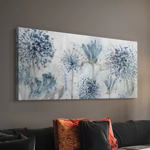 Latitude Run Field of Blue Gallery, toile encadrée prête à accrocher, <span class=keywords><strong>peinture</strong></span> <span class=keywords><strong>abstraite</strong></span>, grande impression sur toile pour salon - Product Image 5