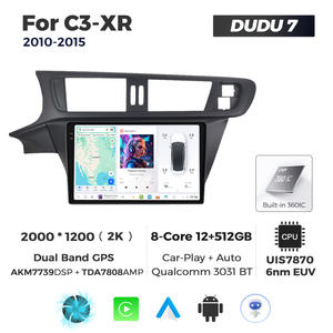 Systèmes multimédias automobiles Android DUDU pour Citroën <span class=keywords><strong>C3</strong></span>-XR 2010-2015 avec écran de navigation, musique, CarPlay et Android Auto - Product Image 3