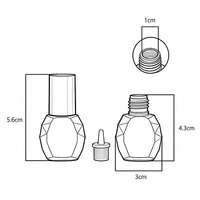 Adhésif matériel PE de bouteille de colle d'extension de cils à séchage rapide pour outils de maquillage Logo sérigraphié pour extensions de cils