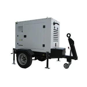 Weather proof trailer generator silent generator truck mobile generator set on sale