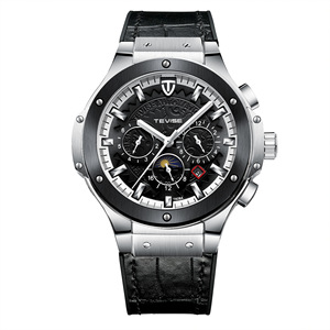 Montres-bracelets automatiques en acier inoxydable haut de gamme avec logo personnalisé pour femmes et hommes, étanches, pour hommes - Product Image 5