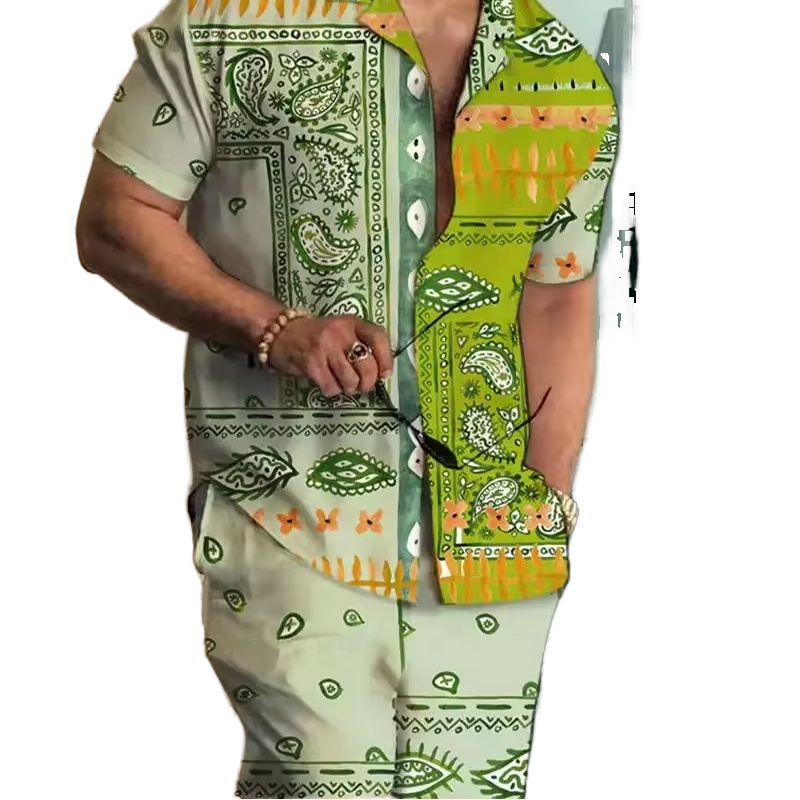 green emerald velvet dress Dmitry Italian Baroque Patterned Cotton Men's Long Sleeve Shirt (Online Exclusive) S 14.5-15 32/33 main image 1