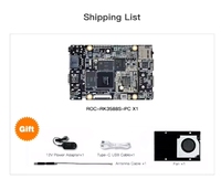 Carte mère AI 8 cœurs 8K ROC-RK3588S-PC avec 32 Go de RAM, Rockchip Rks Octa Core 6tops NPU, Android Linux SBC s BoardFXB