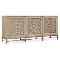 Armoire de rangement moderne classique à 3 portes en bois de chêne massif Table console sculptée à la main pour la maison Salon Table console élégante Design