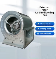 Ventilateur de climatiseur à double entrée à rotor externe de type boîte à faible bruit, ventilateurs d'évacuation d'air à double entrée