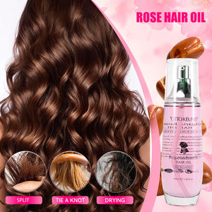 Huile capillaire adoucissante à l'extrait de rose végétalienne en gros en Chine, OEM, étiquette privée personnalisée, biologique, 100 ml, hydratante, cheveux brillants - Product Image 3