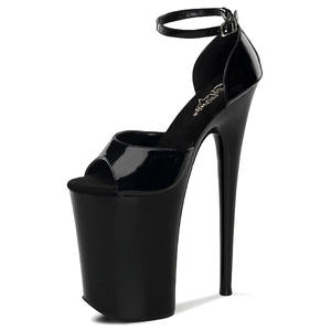 Nuevos Zapatos de Plataforma Negros de 20 cm para Pole Dance, Tacones Altos de 8 Pulgadas para <span class=keywords><strong>Mujer</strong></span>, Antideslizantes y Acolchados para Discotecas, Fetiches, Verano - Product Image 1