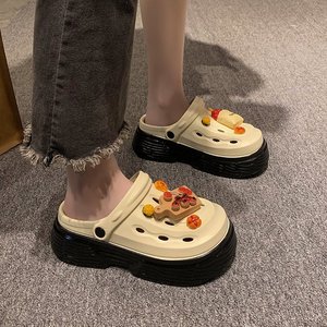 Sabots et mules d'été à plateforme Eva <span class=keywords><strong>anti</strong></span>-dérapant Chaussures unisexes sabots Semelle en caoutchouc Chaussures de jardin pour femmes - Product Image 2