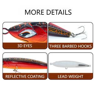 Hunthouse 220mm 126g <span class=keywords><strong>Esca</strong></span> Metallica per <span class=keywords><strong>Pesca</strong></span> in Mare, Jigging e Lancio a Lunga Distanza <span class=keywords><strong>con</strong></span> Doppio Amo - Product Image 3