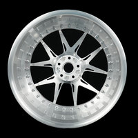 Jantes forgées sur mesure pour performances de course, finition chrome poli