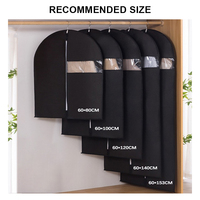 Xincai personnalisé Portable pliable Non-tissé réutilisable écologique housse de vêtement de protection fermeture éclair costume sac suspendu anti-poussière