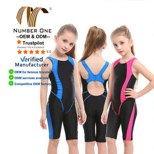 ชุดว่ายน้ำชิ้นเดียวสำหรับเด็กผู้หญิงอายุ5-16ปีชุดว่ายน้ำชายหาดกันคลอรีนสำหรับการฝึกอาชีพสำหรับฤดูร้อน - Product Image 1