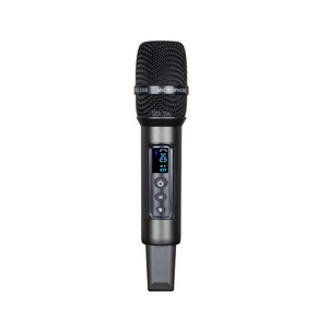 Professional AudioSure Dynamic Microphone Cardioid Polar Pattern Handheld Metal 2-Channel <b>Wireless</b> <b>Mic</b> Family KTV Karaoke Church - Product Image 4