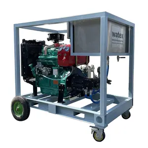 aqua blasting equipment water jetting machine hydro blast system for rust paint removal sewer pipe tank cleaning