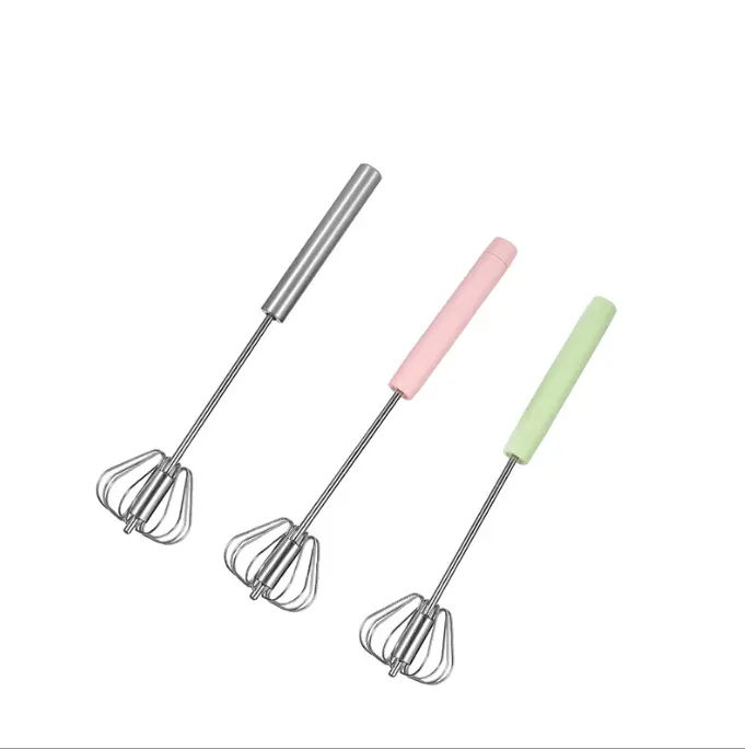 DFT48-2 a mano spinta rotante frusta frullatore Versatile latte a mano spingere miscelatore agitatore miscelazione frusta battitura e agitazione frullino per le uova