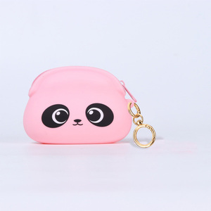 Nuova Borsa per il Trucco in Silicone a Forma di Orso con Portachiavi, Portafoglio Morbido in Cotone, Vendita all'Ingrosso - Product Image 2
