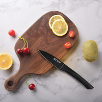 Nouvel arrivage couteau à éplucher les fruits de 3.5 pouces à revêtement noir de Style japonais