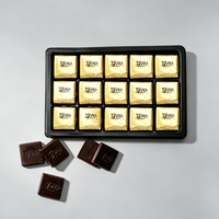 Barre de chocolat halal saveur lait en gros - Emballée individuellement sous feuille d'or, faible MOQ, stock disponible avec échantillon gratuit