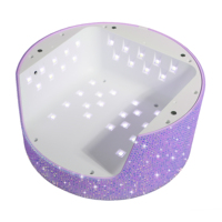 Lampe à ongles UV LED sans fil rechargeable à séchage rapide 54W, sécheuse à ongles LED professionnelle avec diamant pour salon et domicile