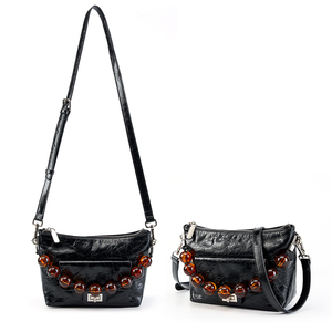 Bolso <span class=keywords><strong>de</strong></span> mujer <span class=keywords><strong>China</strong></span> OEM Fábrica Mayorista Personalizado Cuero Genuino Encerado Bolsos Hombro Bandolera para Mujer - Product Image 4