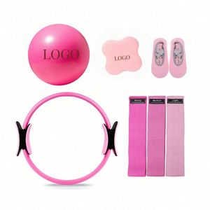 Kit d'accessoires personnalisé : Mini-anneau de Pilates, bandes de résistance en tissu, et Core Slider pour l'exercice, le yoga et l'entraînement - Product Image 1