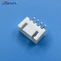 Conector SMT de 4 pines y paso de 2.5mm para PCB - Conector de cabezal de nailon 66 UL94-V0 de latón XH-4A para conexión de cable a placa/cable a cable