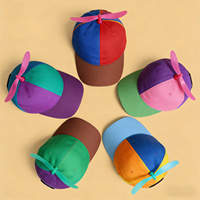 Gorra de Béisbol Infantil de 6 Paneles Multicolor, Divertida y Novedosa, para Verano, Playa y Aire Libre