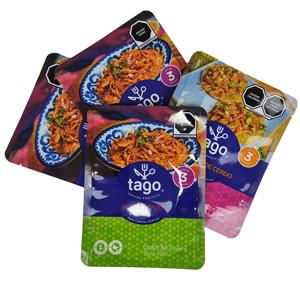 Bolsa <span class=keywords><strong>de</strong></span> Mylar con Sellado Térmico Personalizada del Fabricante, Sellado <span class=keywords><strong>de</strong></span> Tres Lados, para Condimento <span class=keywords><strong>de</strong></span> Falafel, Repollo Encurtido, Salsa <span class=keywords><strong>de</strong></span> <span class=keywords><strong>Soja</strong></span>, Bolsa <span class=keywords><strong>de</strong></span> Muestra - Product Image 1