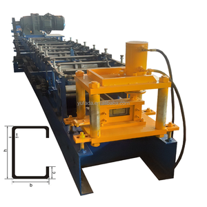 Máquina de laminado en frío de haz de acero galvanizado en forma de U CZ intercambiable completamente automática <span class=keywords><strong>C</strong></span> Purlin Lip Bending Machinery - Product Image 2