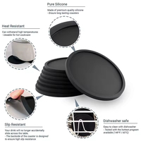 Tapis de tassage à café en silicone épaissi, sans BPA, écologique, antidérapant, haute adhérence, accessoire portable pour comptoir de bar et restaurant
