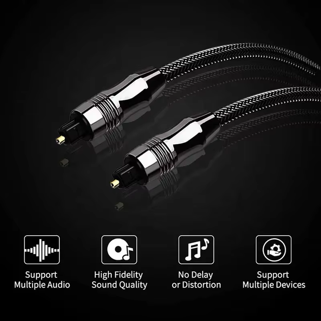 Ultra Premium 1M-30M Male-to-Male Optical Fiber Toslink Cable Coaxial Digital Audio for Speakers 1.5M 2M 3M 5M 10M 15M 20M 25M