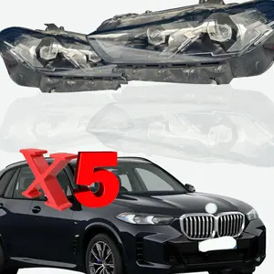 Aplicável a faróis de LED para carros BMW X5 X6 2023, farol de cabeça de carro para automóveis, farol de 400w H7 para BMW X5 X6