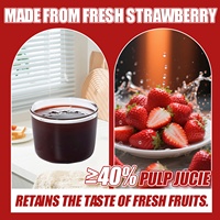 Aardbeiensap Geconcentreerde Fruitsiroop Vloeibare Ingrediënten Voor Bubble Tea Smoothie Slush Fruitige Thee Van Merken Melkthee Winkel