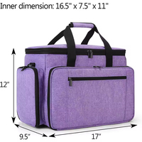 Étui de machine à coudre portable, léger, élégant, de grande capacité, en nylon durable et écologique, avec fermeture éclair, amovible