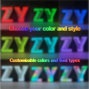 Personajes abisales personalizables con espejos infinitos 3D Luces de neón LED Letras iluminadas Cuerpo de lámpara acrílica - Product Image 6