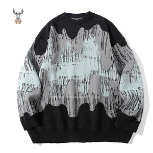 Jersey de fabricante de talla grande para hombre, suéter de manga larga de punto con cuello redondo personalizado para ropa de calle, suéter de invierno - Product Image 1