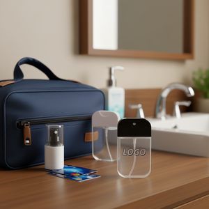 Botella de spray plana de PET de 50 ml con logotipo personalizable y pulverizador para envasado de cosméticos - Product Image 2