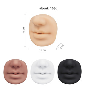 Modelo de Práctica de Labios y Nariz de Silicona Suave 3D para Microblading, Maquillaje Permanente, Artistas y Principiantes - Product Image 3