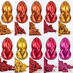 Bronce ultrafino/marrón rojo/vino rojo/púrpura rojo 1kg MOQ cerámica titanio tipo metálico brillo pigmento pintura precio razonable - Product Image 1