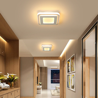 Plafonnier LED carré tendance pour salon, chambre à coucher, cuisine, éclairage intérieur, lampe de plafond