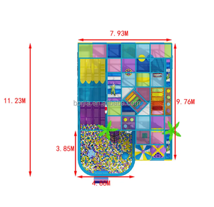 Gran Parque de Diversiones Interior de Lujo con Temática Oceánica, Tobogán de Bolas, Área de Juegos Interior Segura para Niños - Product Image 4