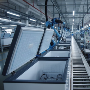 Nouveau congélateur <span class=keywords><strong>solaire</strong></span> commercial Tunto Green Power 24V DC 698L/1280L avec panneau <span class=keywords><strong>solaire</strong></span> et batterie en acier inoxydable pour le stockage du poisson - Product Image 4