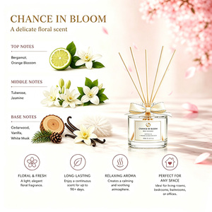 โรงงานขายส่งน้ำหอมปรับอากาศแบบก้านไม้หอม รุ่น Luxury Chance in Bloom สำหรับตกแต่งบ้านและสปา รับผลิตแบรนด์ส่วนตัว น้ำมันหอมระเหยคุณภาพพรีเมียม - Product Image 3