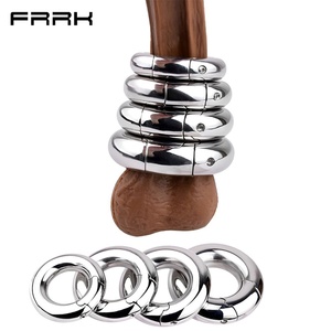 Male Testicle Weight <b>Ring</b> Delayed Ejaculation Long-lasting Powerful Cock Bondage Stainless Steel SM <b>Couple</b> Sex Toys Wholesale - Product Image 1
