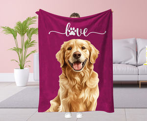 Custom Pink <strong>Mickey</strong> <strong>Mouse</strong> Minniey Heart Couple Kiss Quilted Flannel Blanket Super Soft Comfortable Sublimation Saint Valentine's - Product Image 2