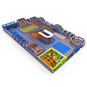 Dev şişme eğlence parkı şişme tema parkı oyun alanı çocuklar ve yetişkinler için ticari şişme engel kursu - Product Image 3