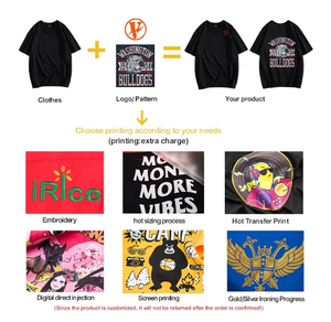 ダメージ加工刺繍ボックスティーシャツ |   ヘビーウェイト100%コットン クロップドTシャツ |   カスタムロゴ入りオーバーサイズメンズトップス、OEMサービス - Product Image 5