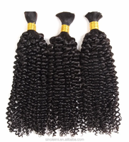 15A Mèches de cheveux humains 100% naturels, ondulation Water Wave, cheveux bruts non traités, pour tissage rapide, effet Wet and Wave, noir naturel pour femmes