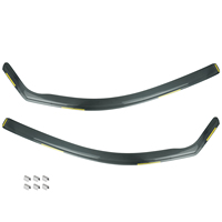 2 Piezas Visera Protectora de Lluvia para Ventana con Tinte Ahumado, Tipo In-Channel, para Ford Fiesta MK6 Hatchback de 3 Puertas 2002-2008