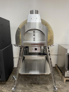 Guangzhou, buen precio bajo, venta de nuevos materiales, quemador de Gas italiano, <span class=keywords><strong>horno</strong></span> de pizza de leña giratorio eléctrico giratorio - Product Image 4